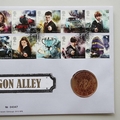 2018 Harry Potter Diagon Valley Medal Cover - Royal Mail First Day Cover