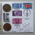 2005 London Wins 2012 Pennies Coin Cover - Benham Signed UK PNC First Day Covers
