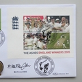 2005 England Heroes Cricket 1 Pound Coin Cover - Benham UK PNC First Day Covers