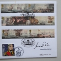 2005 Battle of Trafalagar Bicentenary 5 Pounds Coin Cover - Benham Signed  UK PNC First Day Covers