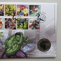 2019 Marvel The Hulk Medal Cover - Royal Mail First Day Cover