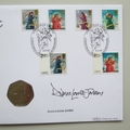 2007 Christmas Angels 50p Pence Coin Cover - Benham Signed UK PNC First Day Covers