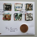 2007 The Beatles Penny Lane 1 Penny Coin Cover - Benham Signed UK PNC First Day Covers