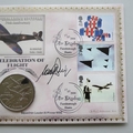 2008 A Celebration of Flight Crown Coin Cover - Benham Signed UK PNC First Day Covers
