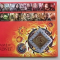 2018 Game of Thrones 'Fire & Blood' Medal Cover - Royal Mail First Day Cover