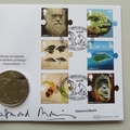 2009 Birth Bicentenary Charles Darwin Dollar Coin Cover - Benham Signed UK PNC First Day Covers