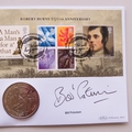 2009 Robert Burns 250th Birth Anniversary Crown Coin Cover - Benham Signed UK PNC First Day Covers
