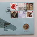 2017 The Great War Centenary  2 Pounds Coin Cover - The War In The Air - Royal Mail First Day Cover