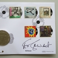 2010 Classic Album Covers Pop Music 1 Dollar Coin Cover - Benham Signed UK PNC First Day Covers