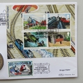 2011 Iconic Locomotives The Flying Scotsman Crown Coin Cover - Benham Signed UK PNC