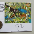 2011 Amazon Jaguar 50th Anniversary of WWF 1 Dollar Coin Cover - Benham Signed UK PNC
