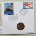 2011 RMS Titanic Launch 100th Anniversary Penny Coin Cover - Benham UK PNC