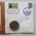 2011 President Obama and First Lady Visit United Kingdom 10 Vatu Coin Cover - Benham UK PNC