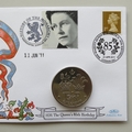2011 HM The Queen's 85th Birthday Crown Coin Cover - Benham UK PNC First Day Covers