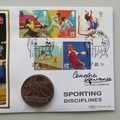2011 Fencing Sporting Discipline 1 Dollar Coin Cover - Benham Signed UK PNC