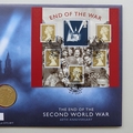 2005 End of WWII 2 Pounds Coin Cover - 60th Anniversary - Royal Mail First Day Cover
