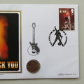 2011 Brian May We Will Rock You Medal Cover - Benham UK PNC First Day Covers