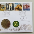 2011 A to Z of the United Kingdon 1 Crown Coin Cover - Benham Signed First Day Covers