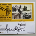 2011 First UK Aerial Post Centenary 1 Crown Coin Cover - Benham Signed UK PNC First Day Covers