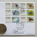 2011 Birds of Britain Swan 1 Crown Coin Cover - Benham Signed UK PNC First Day Covers