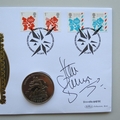 2012 Host City 2000 Sydney Summer Olympics 1 Crown Coin Cover - Benham Signed UK PNC