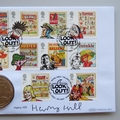 2012 Comics 1 Crown Coin Cover - Benham Signed UK PNC First Day Covers