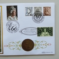 2013 60 Years on the Throne 1 Penny Coin Cover - Benham UK PNC First Day Covers