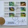 2013 Ponds Freshwater Life 1 Crown Coin Cover - Benham Signed UK PNC First Day Covers