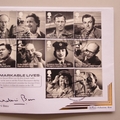 2014 Remarkable Lives 1 Crown Coin Cover - Benham Signed UK PNC First Day Covers