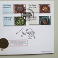 2014 Hibernating Animals Half Penny Coin Cover - Benham Signed UK PNC First Day Covers