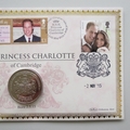 2015 Princess Charlotte of Cambridge 1 Crown Coin Cover - Benham UK PNC First Day Covers