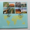 2005 World Heritage Sites 50p Pence & 50c Cent Coin Cover - Royal Mail First Day Cover