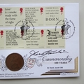 2016 Shakespeare Commemorating 400 Years 1 Penny Coin Cover - Benham Signed UK PNC