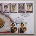 2017 Diana Princess of Wales 1 Crown Coin Cover - Benham UK PNC First Day Covers