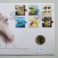 2009 Charles Darwin 200th Birth Anniversary 2 Pounds Coin Cover - Royal Mail First Day Cover