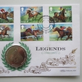 2017 Racehorse Legends 1 Crown Coin Cover - Benham Signed UK PNC First Day Covers