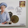 2002 The Queen Mother Memorial 5 Pounds Coin Cover - UK PNC First Day Covers