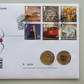 2013 London Underground 150 Years of Service Twin 2 Pounds Coin Cover - Royal Mail First Day Cover