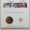 2000 The Queen Mother 100 Glorious Years Crown Coin Cover - Isle of Man PNC First Day Covers
