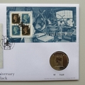 2015 Penny Black Stamp 175th Anniversary Medal Cover - Royal Mail First Day Cover