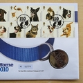 2010 Battersea Dogs & Cats Home Medal Cover - Royal Mail First Day Cover