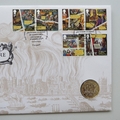 2016 The Great Fire of London 2 Pounds Coin Cover - UK First Day Covers Royal Mail