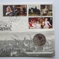 2019 Victorian Britain Industry & Innovation 5 Pounds Coin Cover - Royal Mail First Day Cover