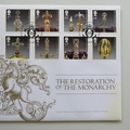 2011 The Restoration of the Monarchy 5 Pounds Coin Cover - Royal Mail First Day Cover