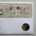 2017 Design Icons by Arnold Machin Medal Cover - Royal Mail First Day Cover