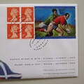 1999 Rugby World Cup 2  Pounds Coin Cover - Royal Mail First Day Cover