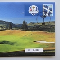 2014 The 2014 Golf Ryder Cup Gleneagles Scotland Medal Cover - Royal Mail First Day Cover