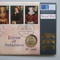 1997 King Henry VIII and Six Wives 1 Pound Coin Cover - Great Tudors - Royal Mail First Day Cover