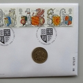 1998 Royal Beasts 1 Pound Coin Cover - Royal Mail First Day Cover