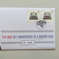 2009 The Mini 50th Anniversary Medal Cover - Royal Mail First Day Cover